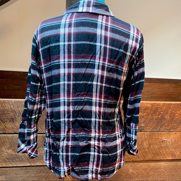 Sanctuary Boyfriend For Life Plaid Flannel Buttondown Shirt from Anthro - Picture 9 of 14
